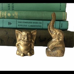 Vintage Brass Elephants